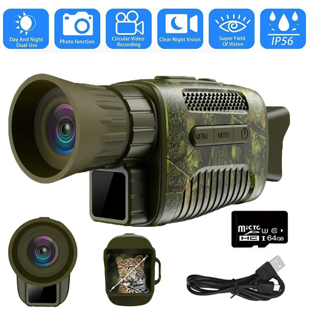 

NV650 Monocular-Telescope 1080P HD Infrared Night Device For Camping Star Watching Bird Wildlife