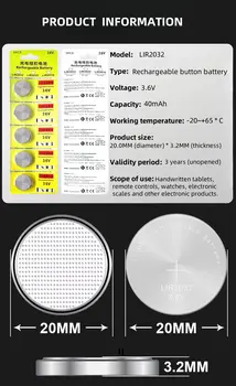 8 最佳銷售 2032型可充電電池 - №8