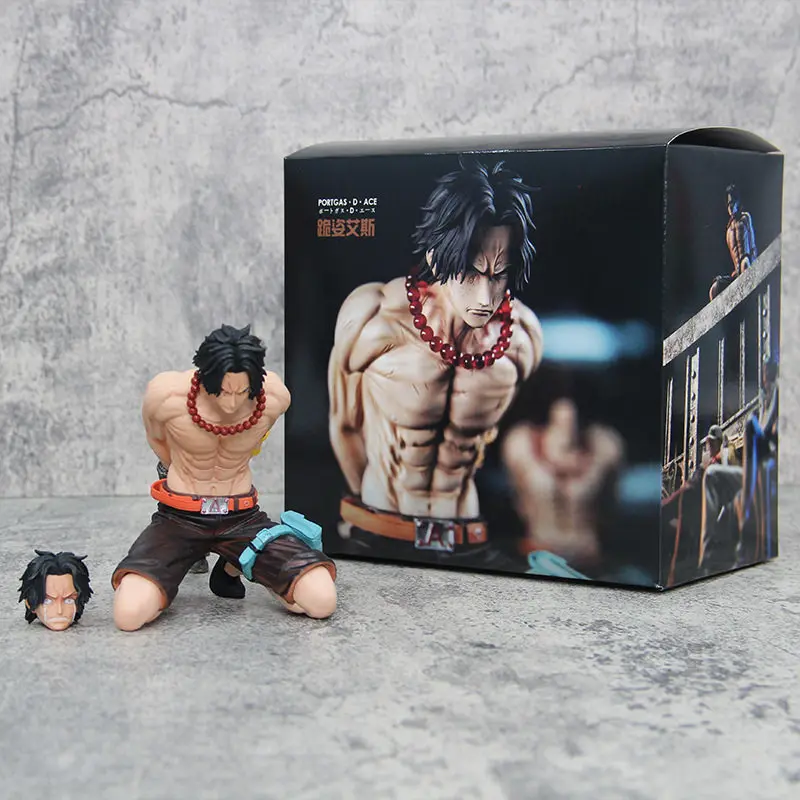 One Piece Kniende Position Ace Ausführungsplattform Top-Serie Vierte Edition Figurenmodell Geburtstagsgeschenk