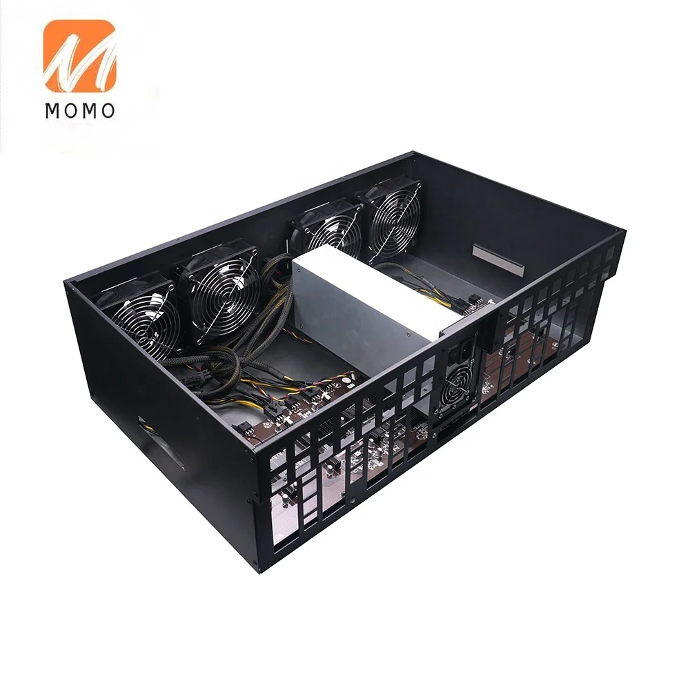 metal steel open type case cooling gel ball acrylic fans platform case frame chassis for home use