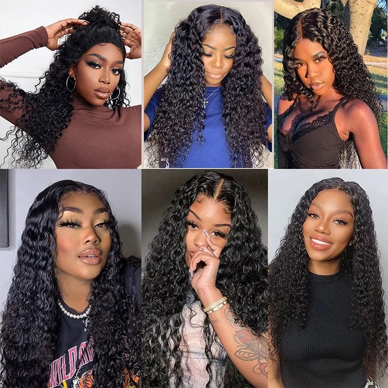 Honeys Synthetic Kinky Curly Hair Bundles With Closure For Women 4 Bundles Jerry Curly Fiber Hair Extensions With Lace Closure