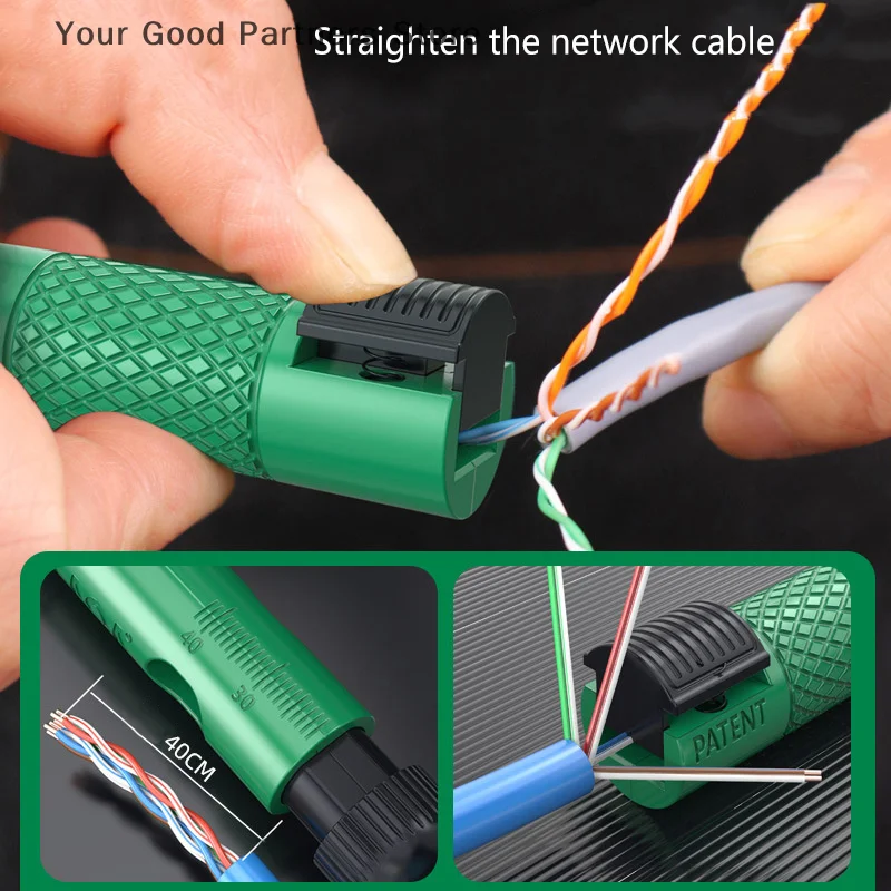 Network Cable Untwist Tool Engineer Straightener For Category 5/6/7 Crystal Cables Combing Wire Pair Separator Easily