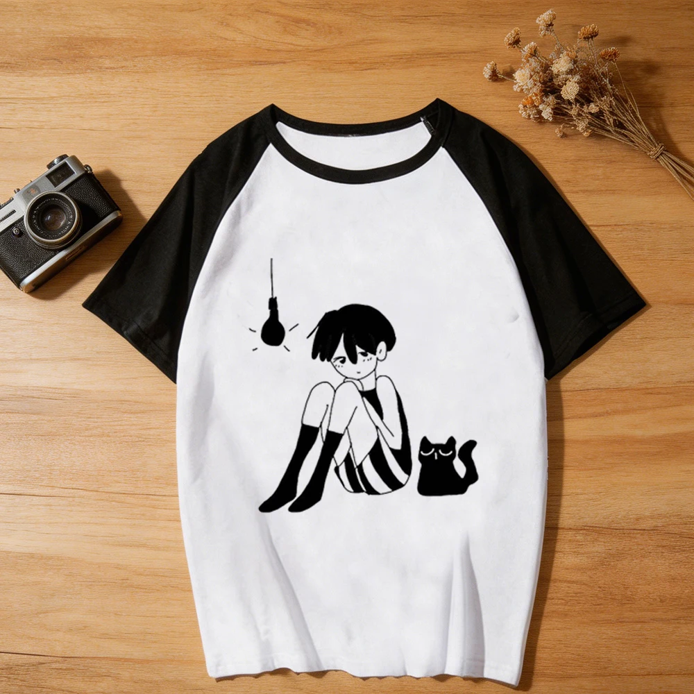 Omori tshirt teen meme Psychedelic jojifuku scene  emo t-shirt graphic korean fashion clearance sales alternative