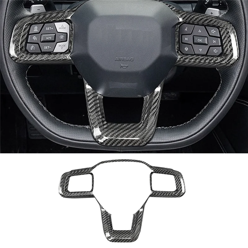

Efficient Carbon Fiber Car Interior Steering Wheel Frame Panel Cover Trim Accessories Ford Mustang 2024
