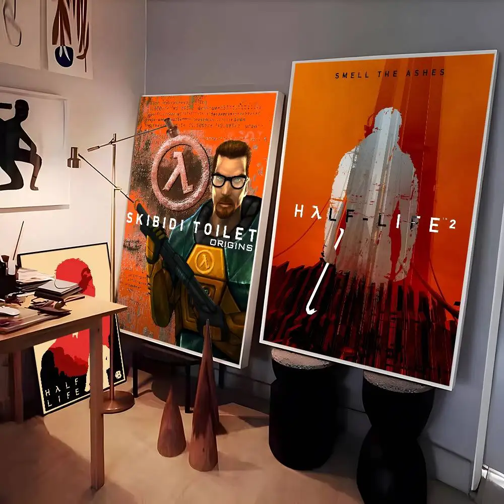 لعبة H-Half-Life-E ملصق عالي الجودة مطبوع لديكور المنزل جدار الفن جدارية غرفة زخارف للحانات #3