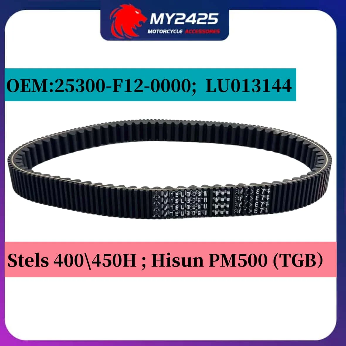 

Original Mitsuboshi Hisun 400cc 30.7x874 Drive Motorcycle Belt For Y/m/ha Grizzly 400 450 25300-F12-0000 LU013144