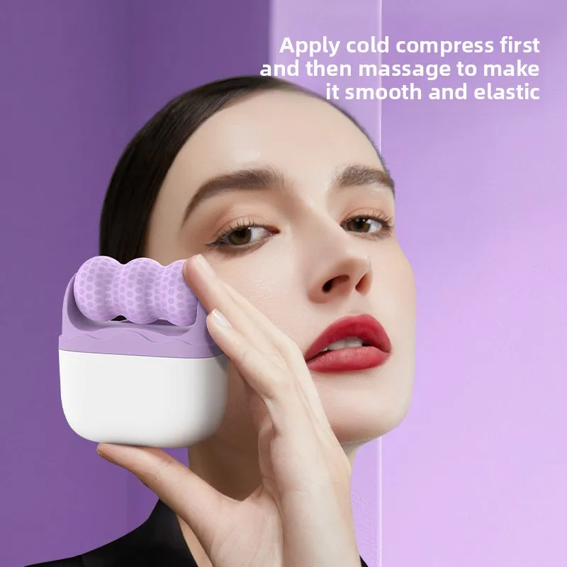 両頭アイスローラー 2in1 多機能フェイシャルマッサージ アイスコンプレスマッサージ器具