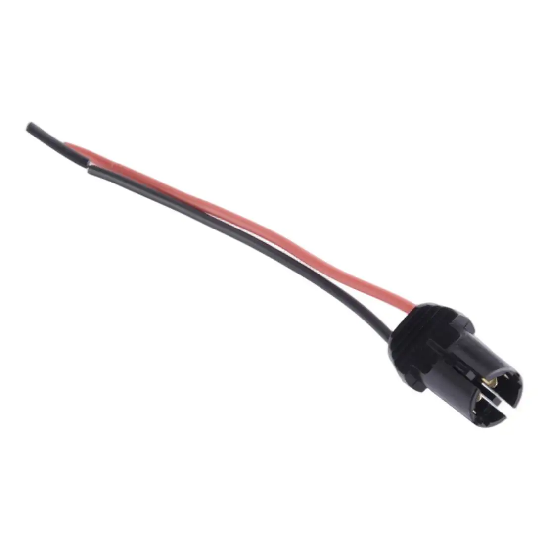 4Pcs 12V T10 W5W 194 Bulb Socket Base Holder Dome Side Marker Turn Signal Light Lamp Harness Wire Wiring Plug Connector Adapter
