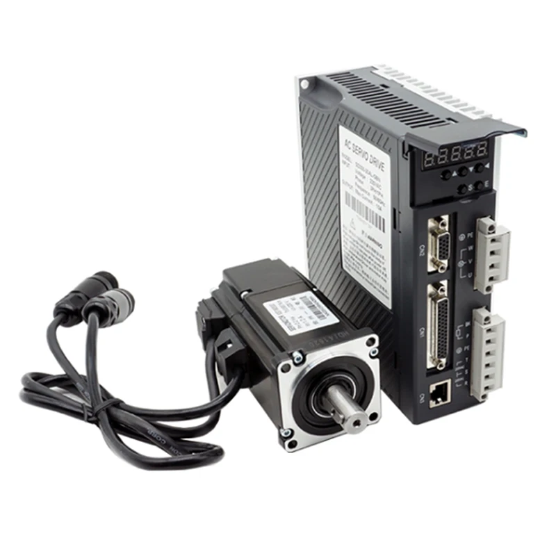 xmsj2025 Fabbrica diretta originale di alta qualità 750w 220v 3000rpm 3N.m 60/80 Flangia AC Servomotore e kit driver