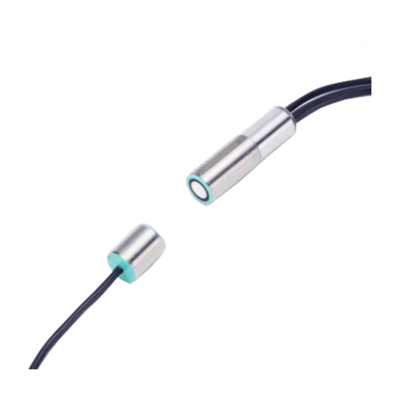 M18 Ultrasonic Proximity Sensor5n:10mm-30mm 3 switching outputs NPN PNP 18-30V with 2m PVC cable