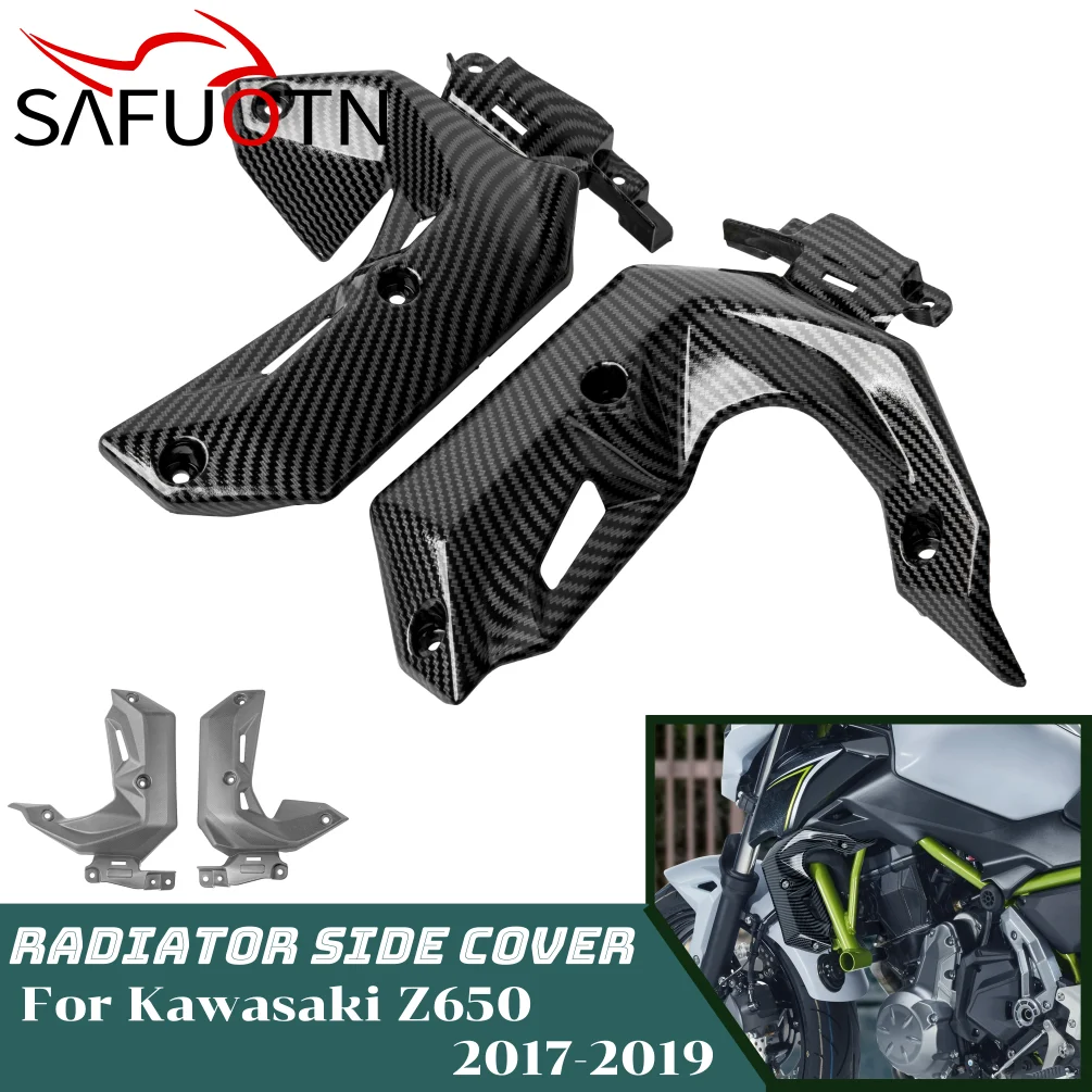 

Z650 Radiator Side Cover For Kawasaki Z 650 2017 208 2019 Motorcycle Fairing Parts Left Right Cover Panel Accessories