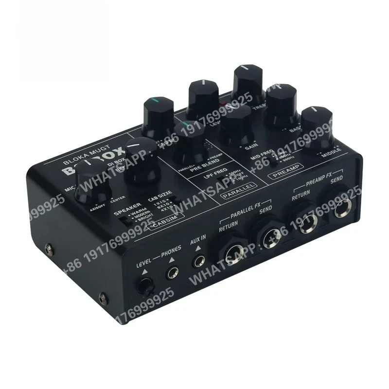 Effector de simulação de baixo elétrico, caixa de alto-falante de baixo eq de 3 segmentos, efeitos ampeg svt, saída de 6.3mm com di