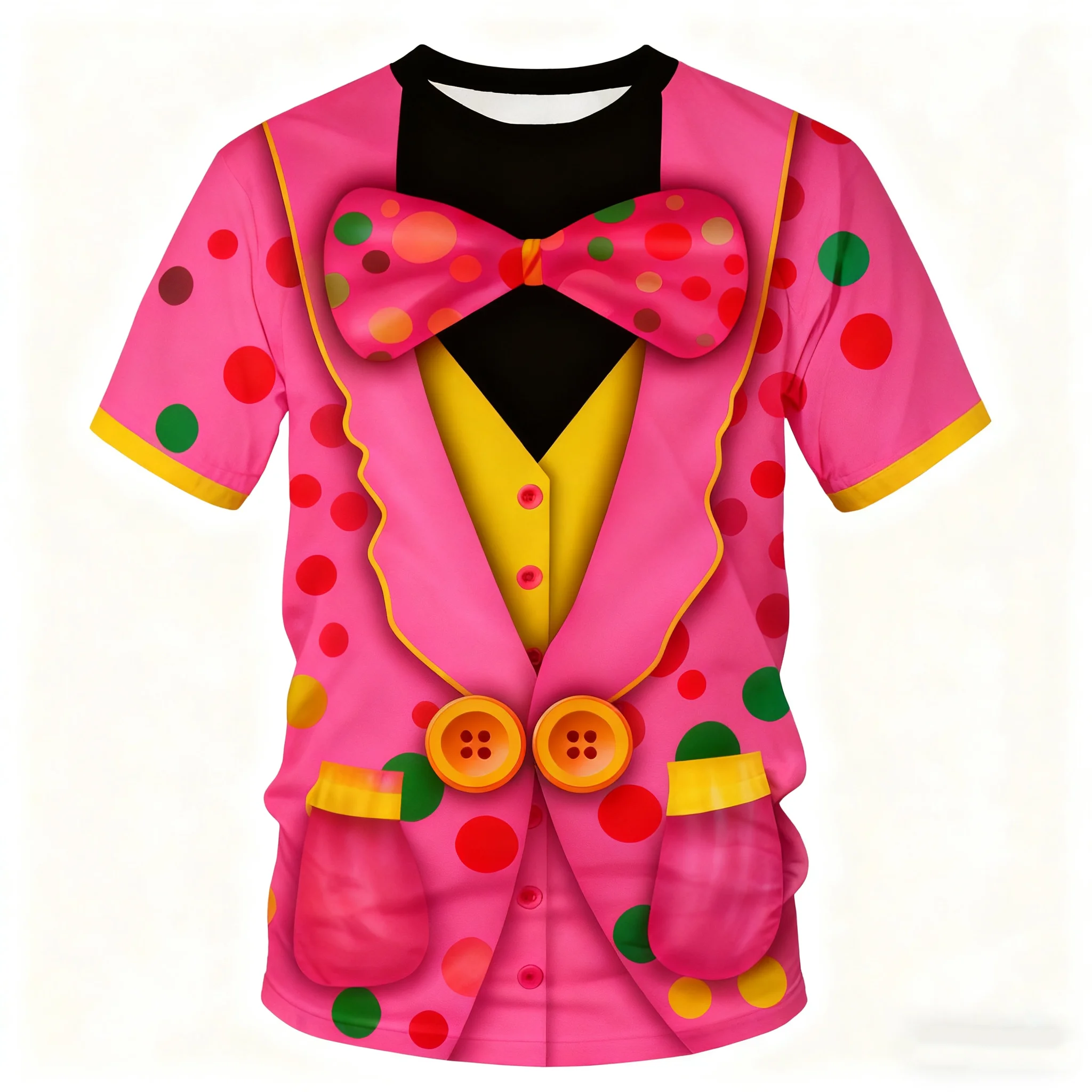 زي المهرج الكرنفالي للحفلات، مجموعة فساتين الجوكر المضحكة، ملابس المهرجانات الملونة للبالغين والأطفال، أزياء تنكرية