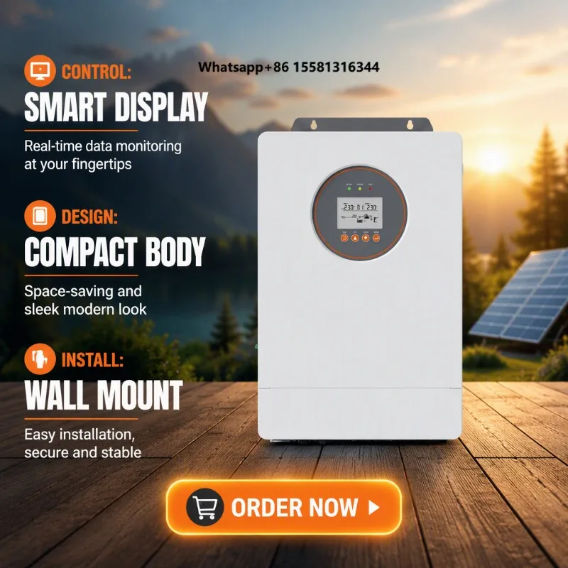 Factory Direct JEHON EH-12KW IP65 Hybrid Grid Solar Inverter with Parallel Function 99% Efficiency for Solar Projects