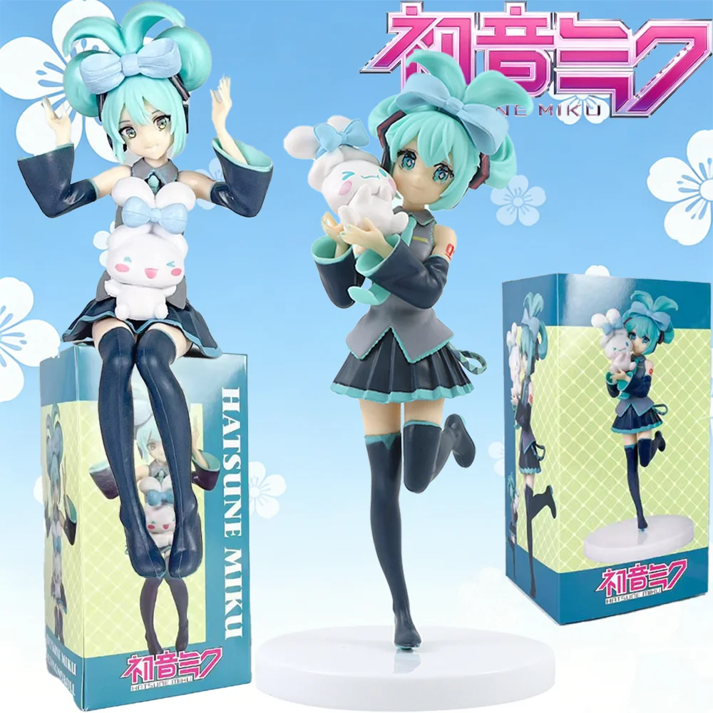 Hatsune Miku Anime Figure Toys Collection MIKU Kawaii Cartoon PVC Action Figurine Model Doll Birthday Gift