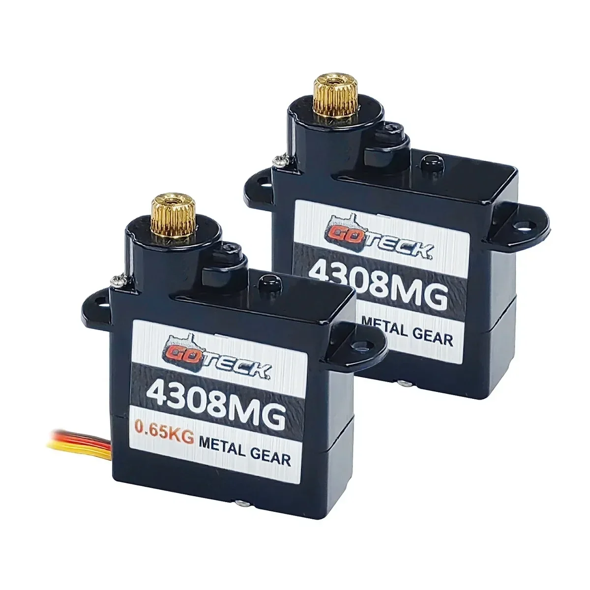 GOTECK 2PCS 2g 4.3g Mini Servo Metal Gear Micro Digitale Servo voor RC Vaste Vleugel helikopter Vliegtuig Robot Speelgoed