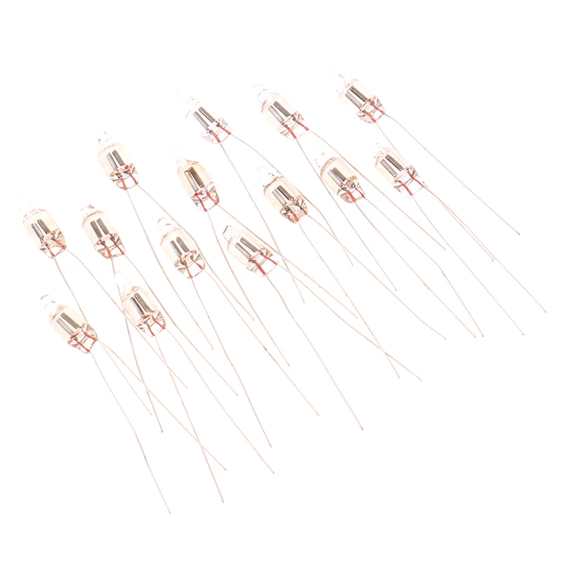 20 Stück Neon-Kontrollleuchte, rote Schilder, 5 mm Neonlampe, leuchtend, 5 x 13 mm, 220 V, Neon-Kontrolllampen, Schalterknopfbirnen