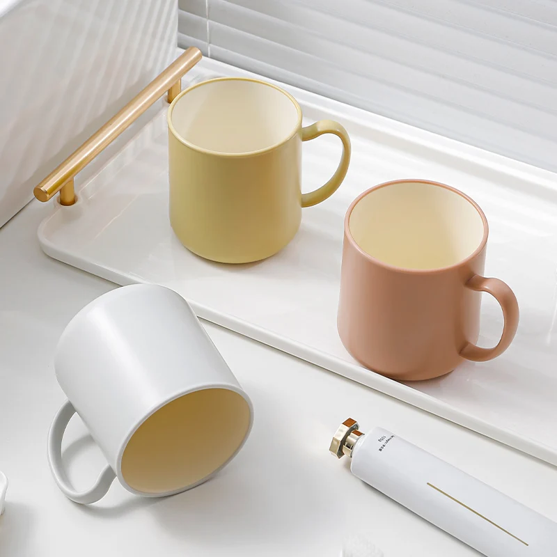 Hot selling water cup, rinse mouth cup, dual color wash cup, couple's home rinse mouth cup, travel bathroom cup