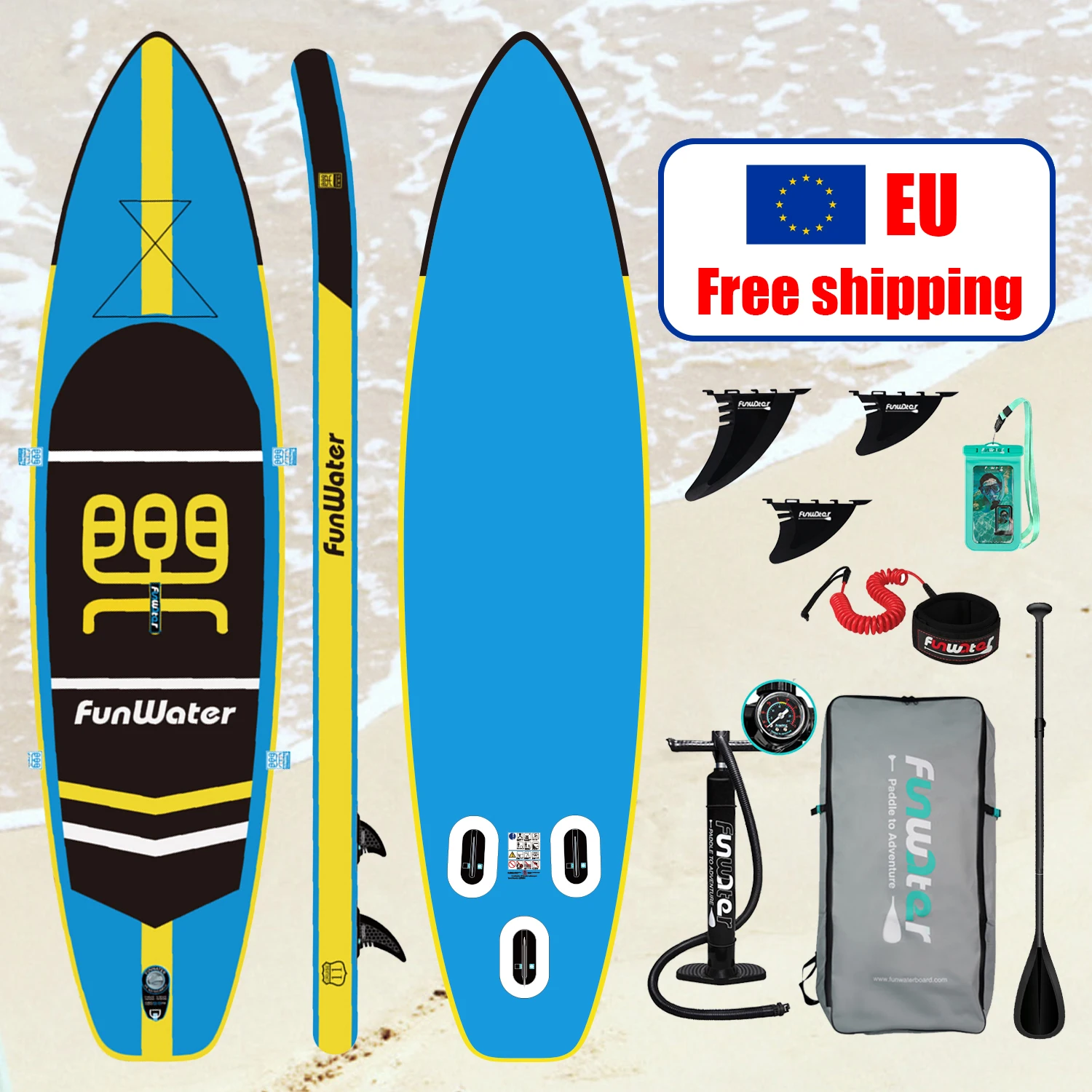 

EU Dropshipping Wholesale fanatic sup paddle board inflatable carbon kayak paddle surfing surfboard for sale