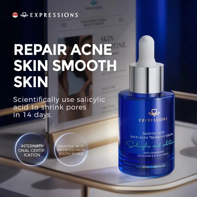 

EXPRESSIONS SALICYLIC ACID ANTI-ACNE TREATMENT SERUM BALANCES OIL AND WATER, CONTROLS OIL SECRETION