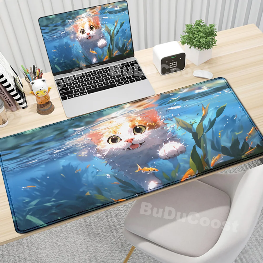 

Kawaii Mice Mat Anime Desk Pad Gaming Accessories Cartoon Cat Keyboard Mousepad Gamer Table Mat Cute Computer Offices Pc Cabinet