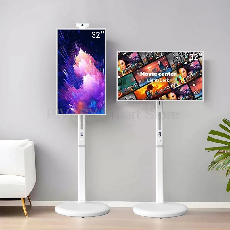 21.5/32 بوصة آلة صديق التلفزيون الذكي شاشة لاسلكية النسخ المتطابق المحمول للبث المباشر اللياقة البدنية مكتب دراسة جهاز أندرويد