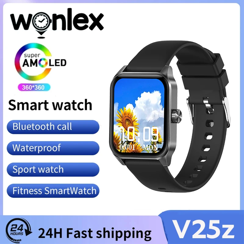 

Wonlex Smart Watch For Women 1.85” HD Screen Bluetooth Call Fashion Wristband 3D Dynamic Dial IP68 Waterproof SmartWatch V25z