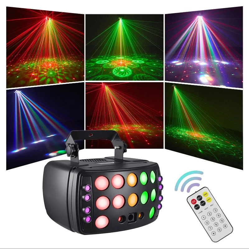 Professional DMX512 Stage Effect Light 4in1 White Laser Light Wedding Show Party Lamp stage performances celebrations bar KTV