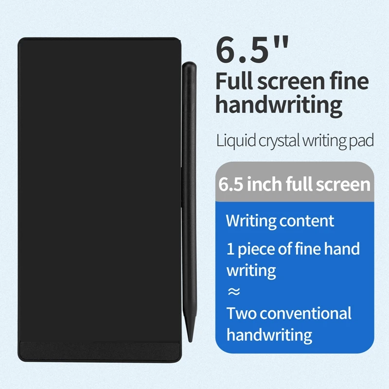 A16R-6.5 นิ้วแบบเต็มหน้าจอ Superfine ลายมือ Lcd เขียนแท็บเล็ตกระดานวาดภาพอิเล็กทรอนิกส์ Superfine Notepads การศึกษา