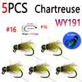 5pcs Chartreuse Sz16