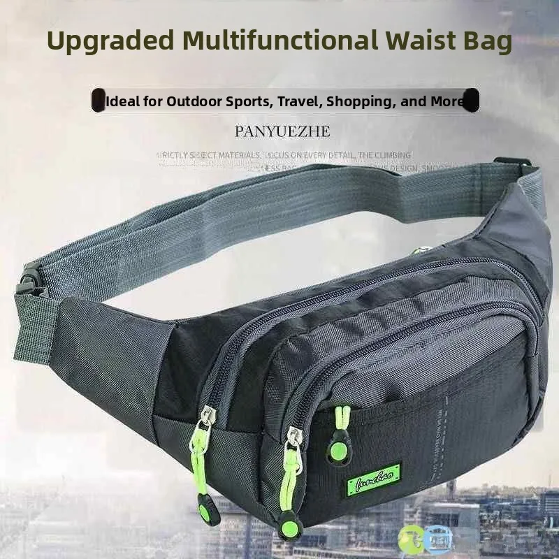 

Новая поясная сумка для активного отдыха 2026 года: мужская для бега, женская многофункциональная, водонепроницаемая, для телефона и денег, деловая.