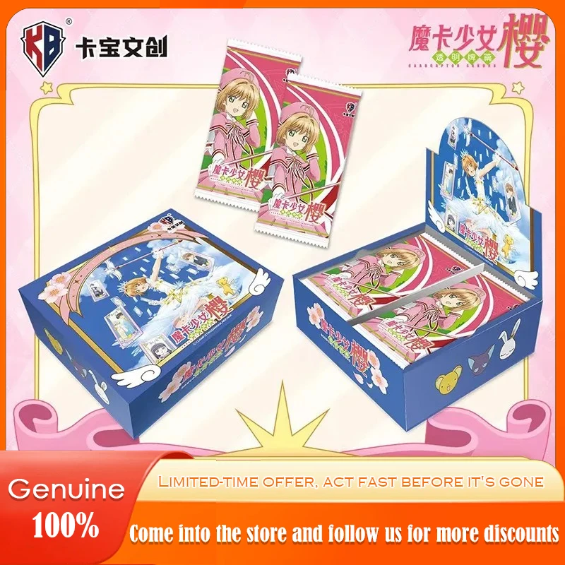 

Genuine New Cardcaptor Sakura Card Kinomoto Sakura Li Syaoran SLR Anime Transparent Role Collection Cards Kids Toys Gifts