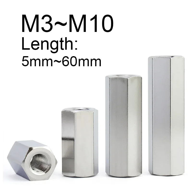 1~3Pcs Long Hex Nut…