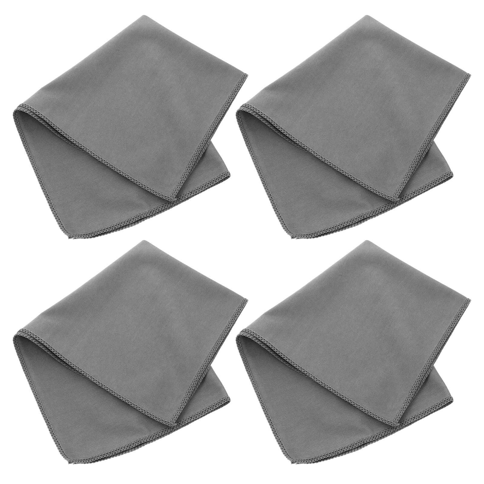 

4Pcs Glass Cleaning Cloth Fiber Kitchen Drying Bathroom Supplies Mirror Cleaner Glasses Wipes Practical Reusable