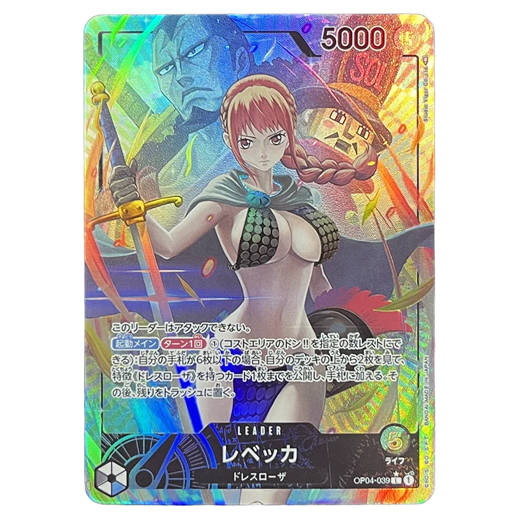 ONE PIECE Leader Single Proxy Card Japanese Zephyr Nefeltari Vivi Rebecca Queen Game Cards Foil Cards Game Collection OPCG PROXY