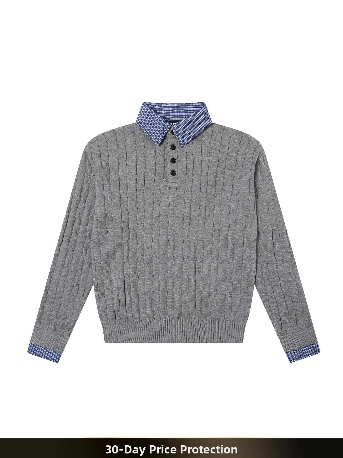 

American Retro Knitted Sweater Casual Lazy Sle Couple's Yarn Twist Flower Splicing Autumn Leisure Faion Men's Knitwear