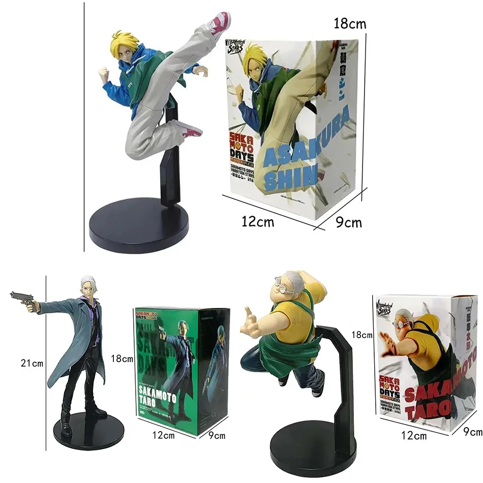 

Аниме-фигурка SAKAMOTO DAYS - Tarou Sakamoto Shin Asakura - Коллекционная игрушка из ПВХ - Vibration Stars Lu Shaotang