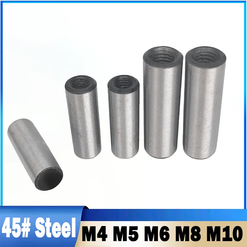 1/2Pcs M4 M5 M6 M8 M10 45# Steel Taper Pin With Internal Thread Strength Quench Hardened,Positioning Pin