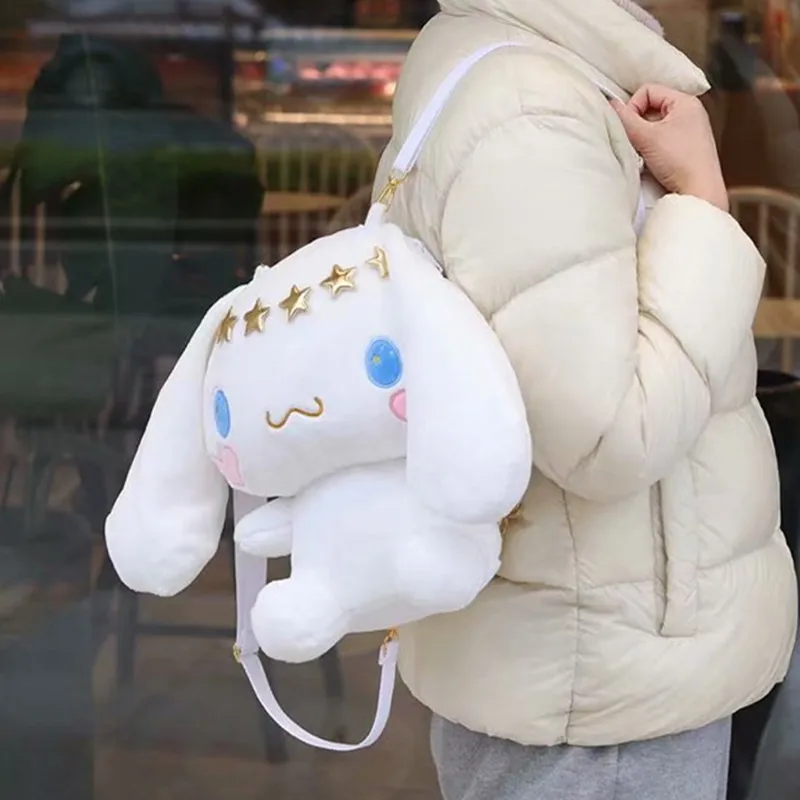 Miniso Sanrio Cinna moroll Sammlung Plüsch puppe exklusive Rucksack Wurf kissen Umhängetasche Kinder Mädchen Geburtstag Weihnachts geschenke