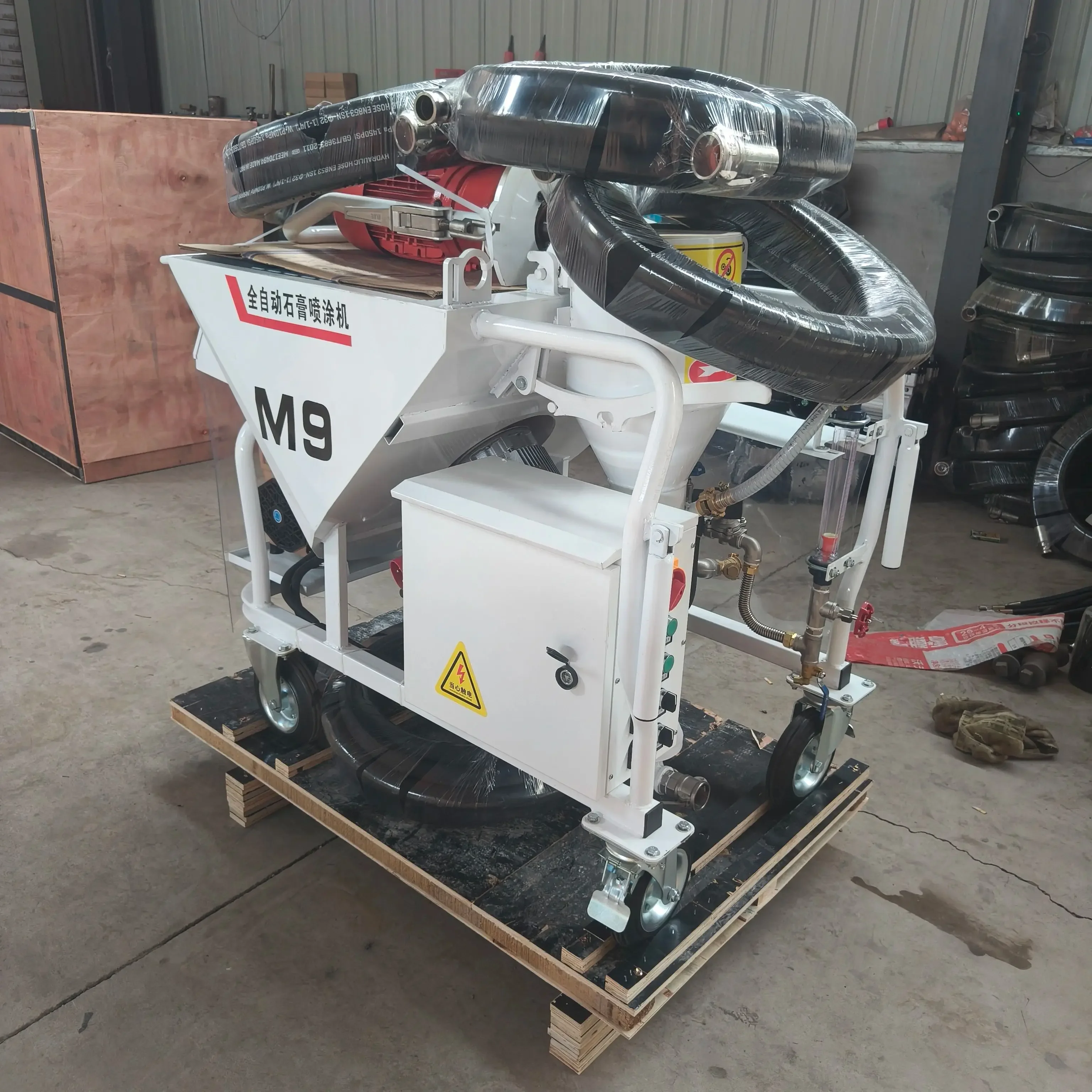 Stucco Finishing Wall Paint Gypsum Spraying Plaster Machine for Construction Work   M11 M9