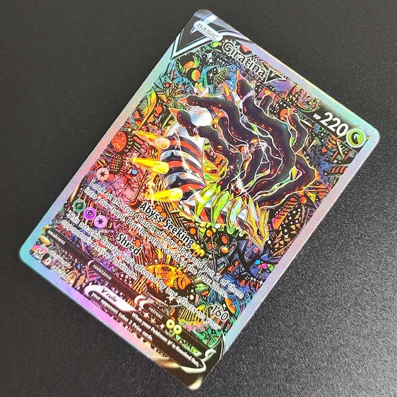 لتقوم بها بنفسك بطاقة جمع البويمون فويل الوكيل الإنجليزية Gengari Rayquaza Vmax Giratian Lugia V Mew Latias Latios Pikachu EX بطاقات التداول