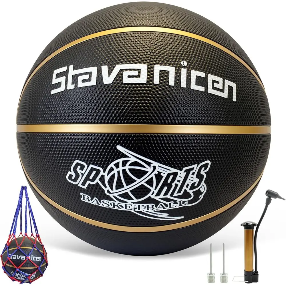 

Size 5 Basketball - Rubber/Leather, All-Weather, Suitable for Indoor & Outdoor, Ideal for Youth & Adults, Perfect for PE Activit