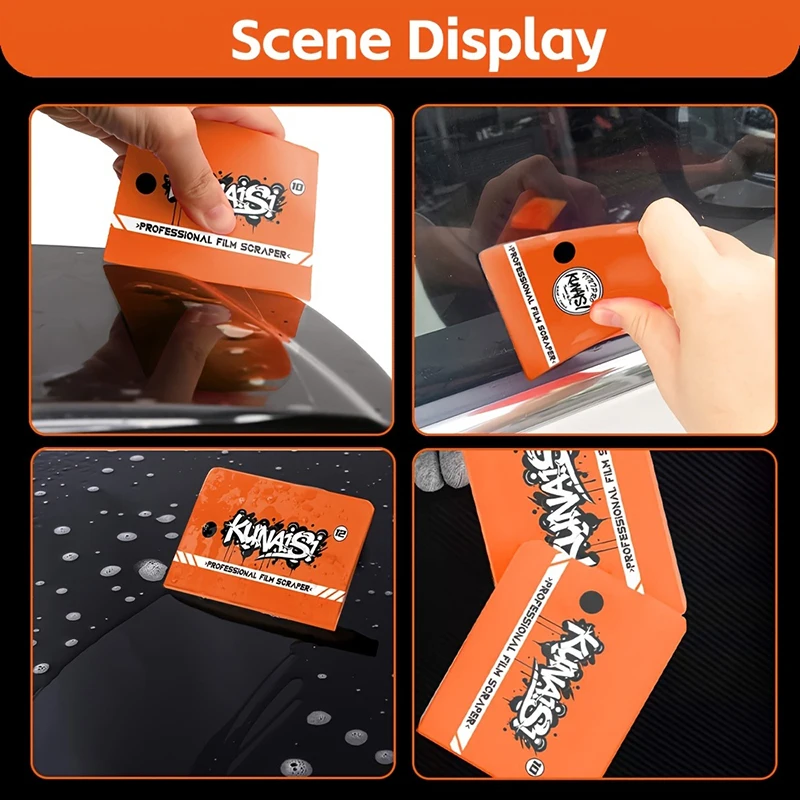 

Magnetic Window Tint Squeegee Professional Film Scraper Kit For Car Mirror & Glass Installation Silicone Material Ideal