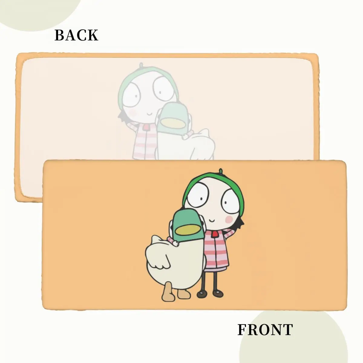Sarah And Duck Having Fun Custom Rectangular Tablecloth Oilproof Table Cover for Dining Events Table Cloth
