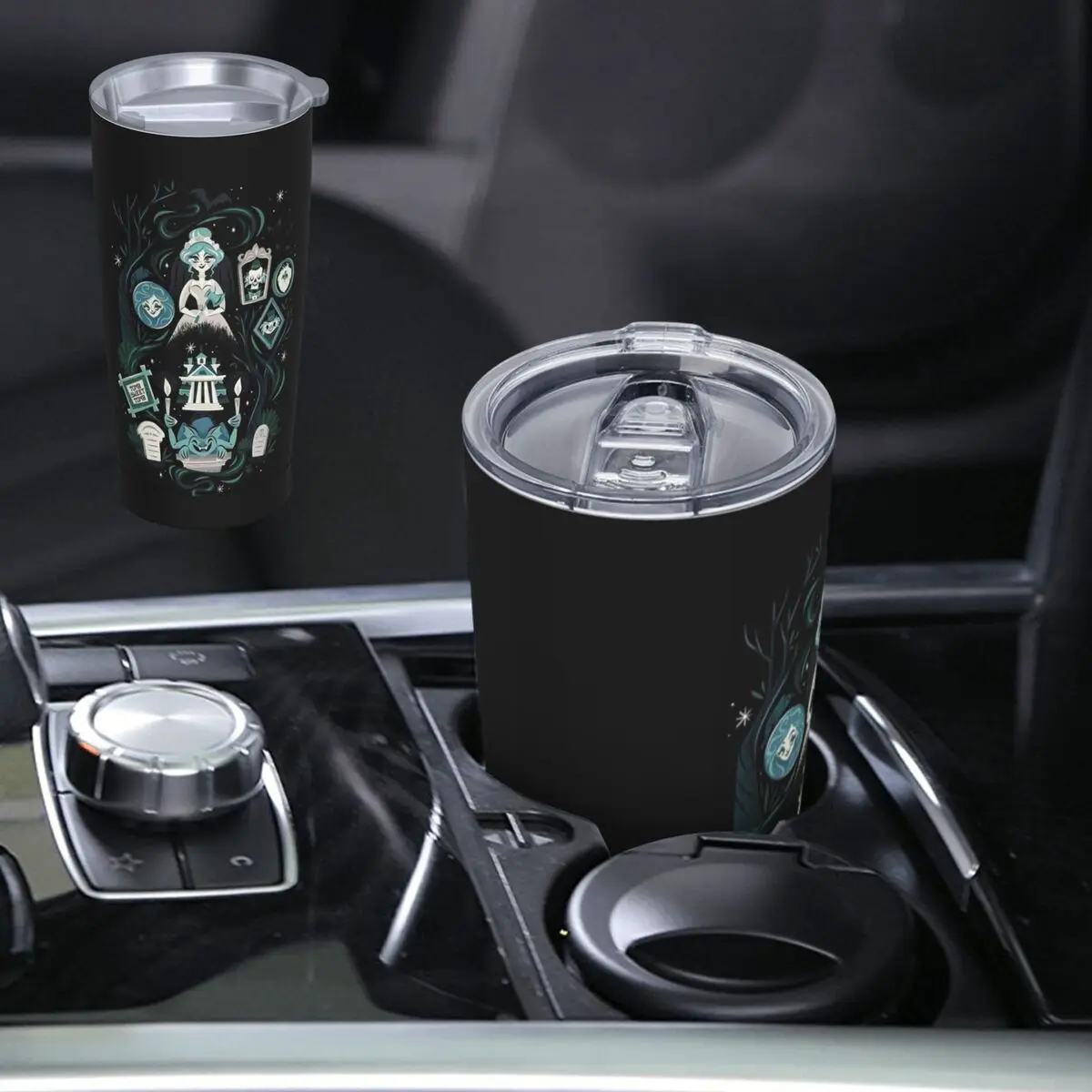 Haunted Mansion Stretching Stainless Steel Tumbler Vacuum Insulated Mugs Thermal Cold Cups Straws With Lid 20oz