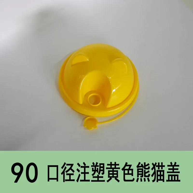 90mm Disposable Milk Tea Cup Lid Panda Bear Shape Leak-Proof U-Type Cover for Bubble Tea Boba Shop Cafe Drinkware Accessories - view 6