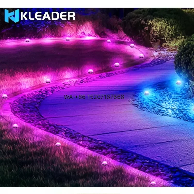 Wmwmnu Interactive Smart Walkway LED Lights for Runners Underground Buried Turtle Lamp Side Installation Outdoor Running Path
