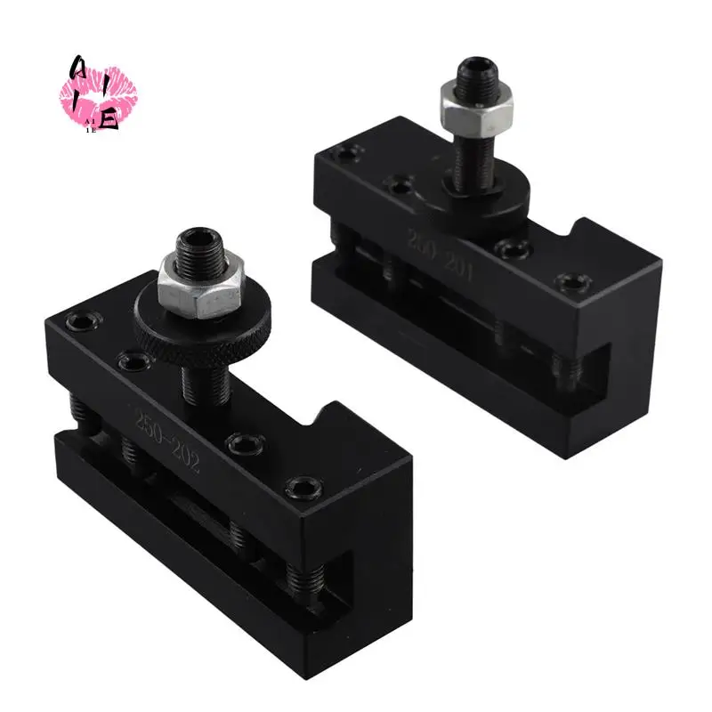 

A11E-2Pcs Quick Change CNC Lathe Tool Post Turning Facing Holder Holder For Lathes Tools-250-201 & 250-202