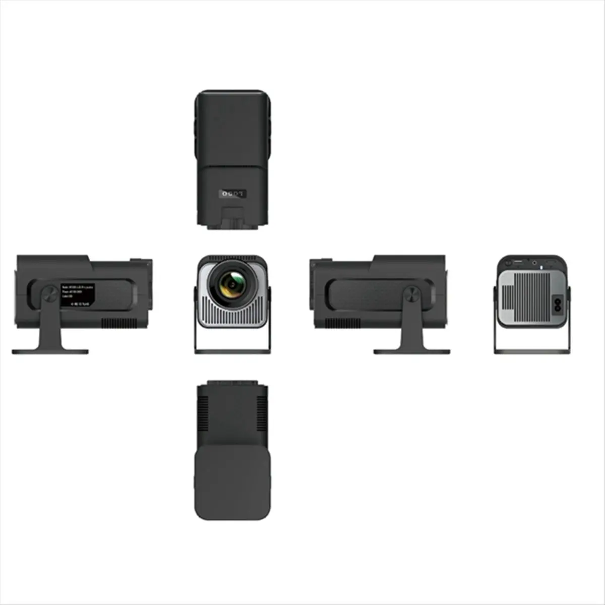 HY320 Mini 4K Projector Native 720P Android 11 4K Projector 300ANSI Wifi6 BT5.0 Cinema Outdoor 180° Projector AU Plug