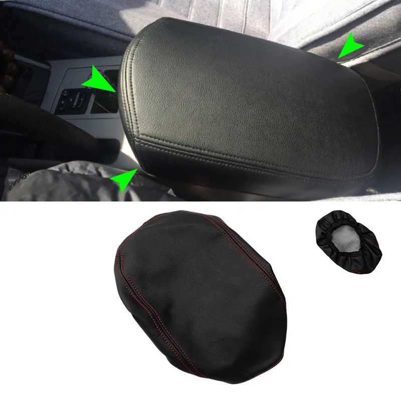 For Toyota Rav4 RAV 4 2006 2007 2008 2009 2010 2011 2012 Car-styling Inner Center Armrest Box Skin Cover Leather Trim